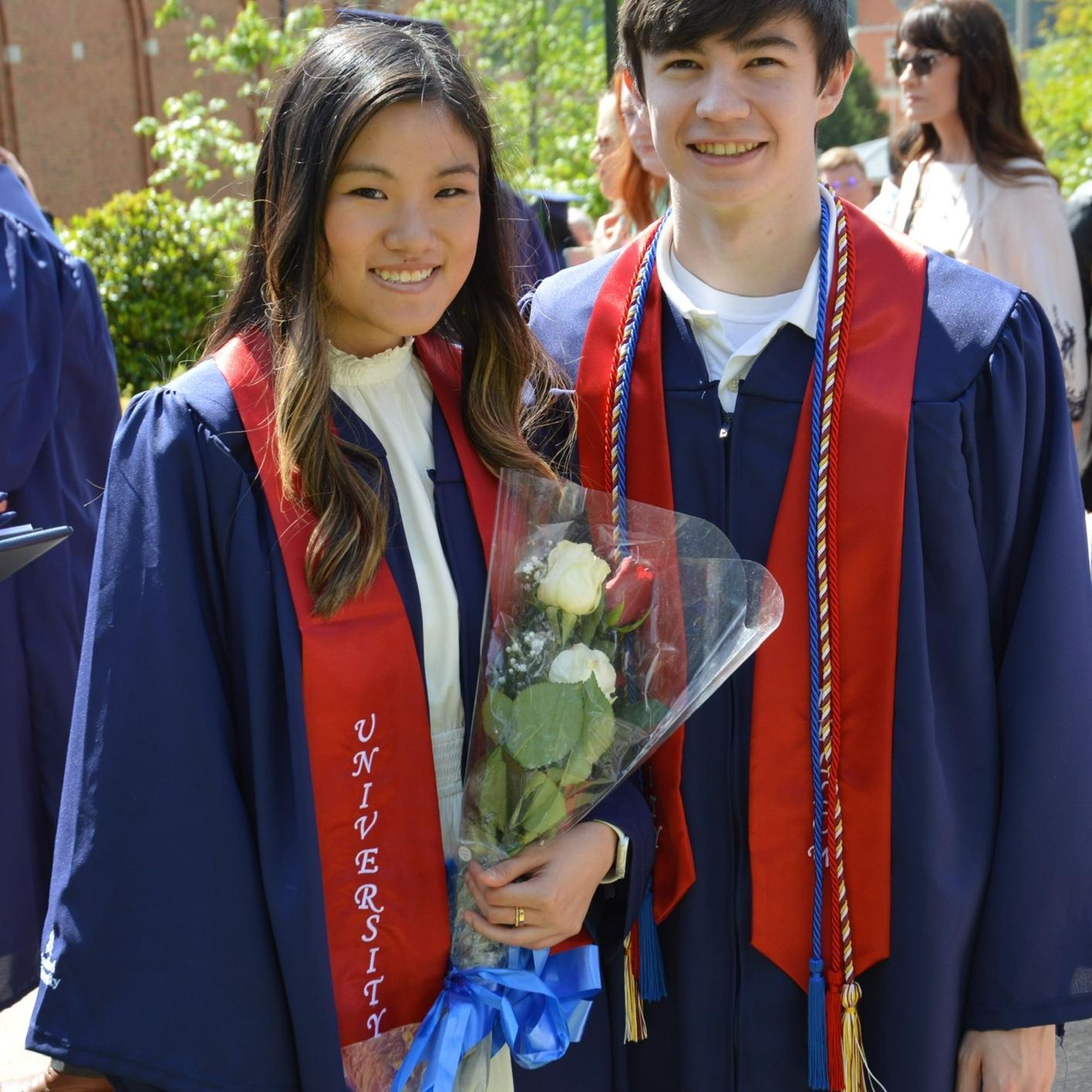 Summer 2023: Our graduation was the first time our families met each other. It was great to see to see familiar faces and to watch people meet for the first time.