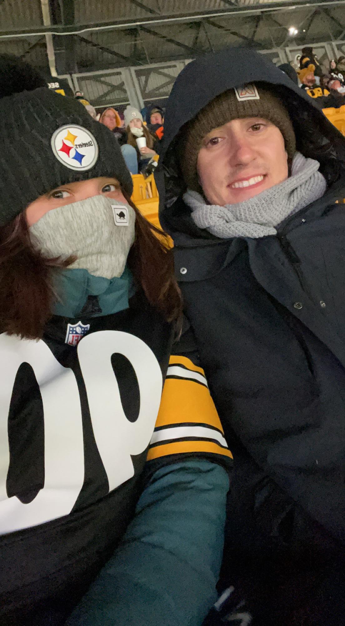 3 year dating anniversary at the Steelers game!