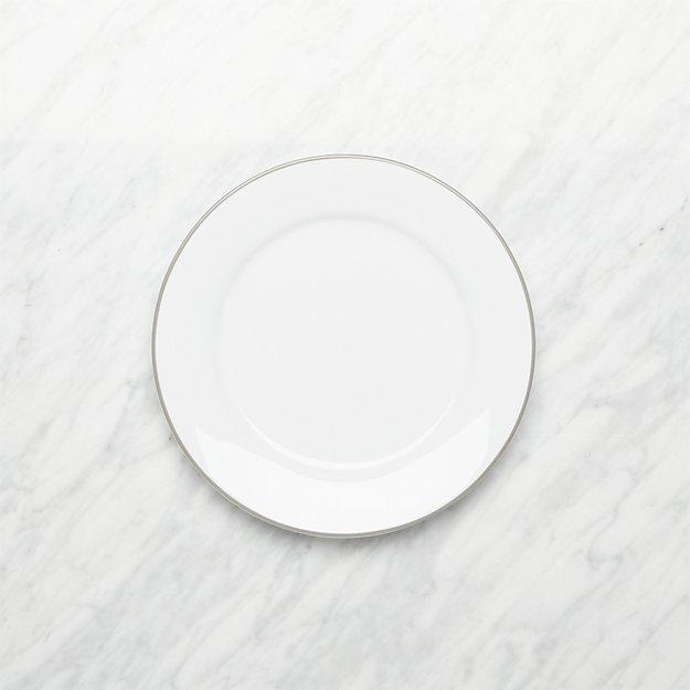 Aspen Grey Band Salad Plate