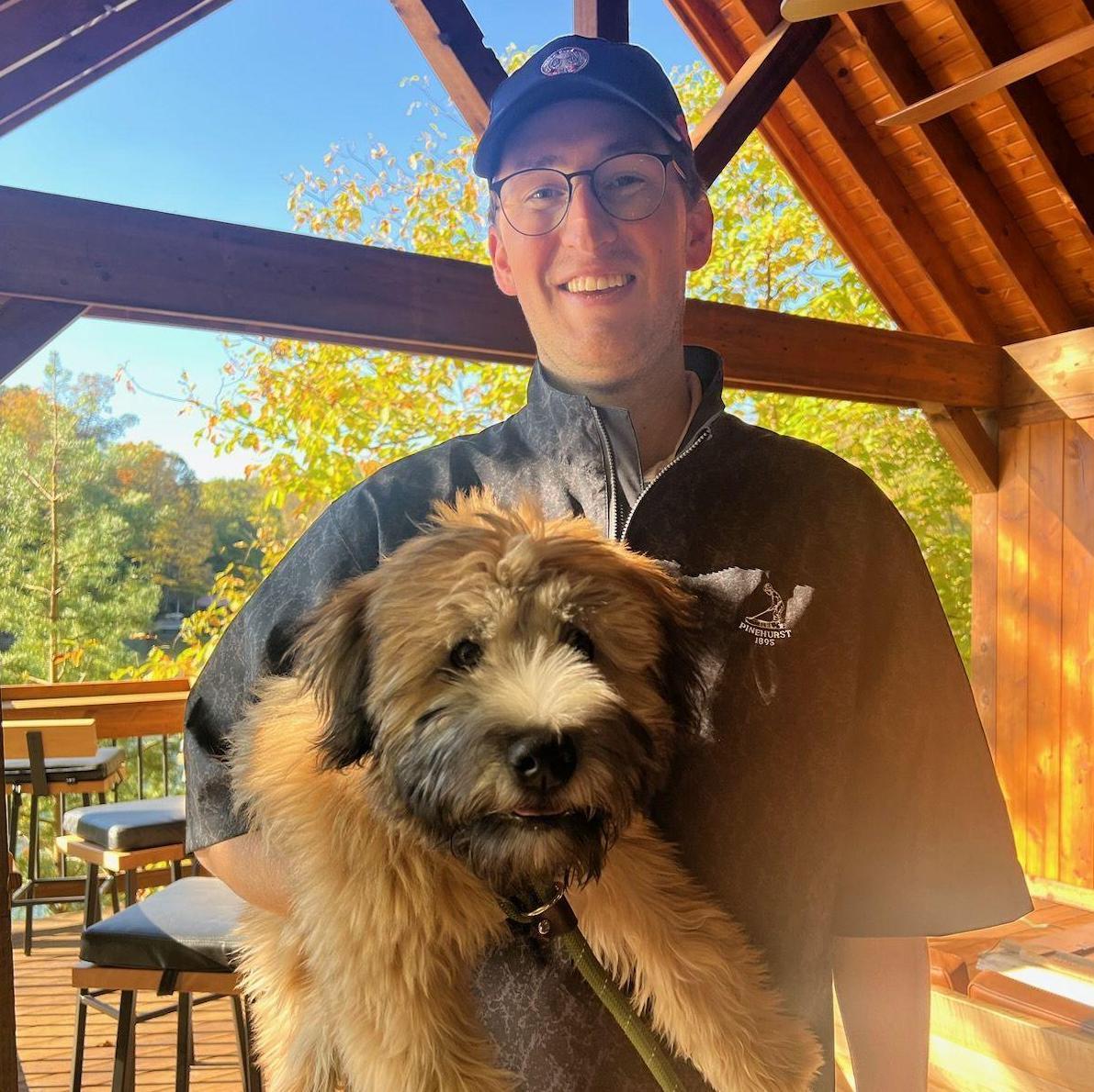 August 2022 | Nick & Lando enjoying the new "Shed Bar" at the McGlumphy cabin (everyone welcome to visit!)