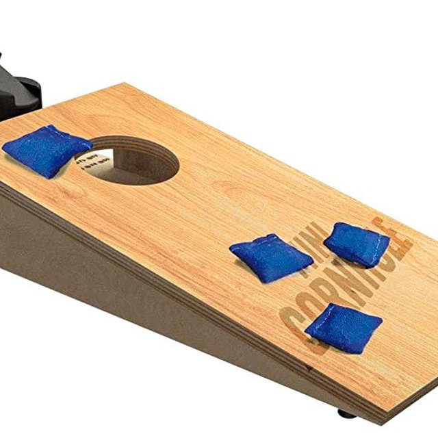 Buffalo Games - Tabletop Mini Cornhole - Dexterity Skill Game - Toss Across - Competative Two Player - On The Go Game - Ages 8 and Up