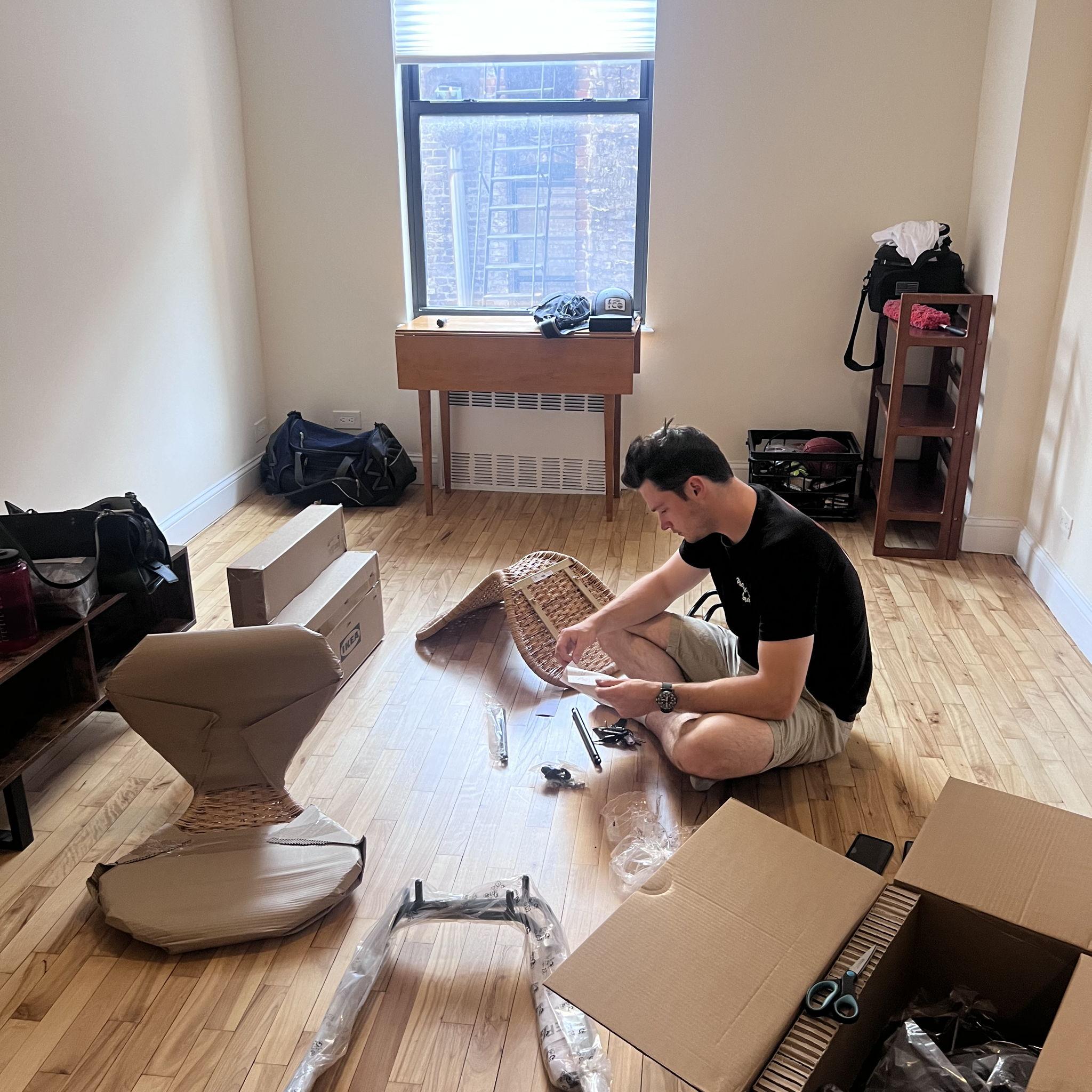 Surviving putting together Ikea furniture after moving to NYC