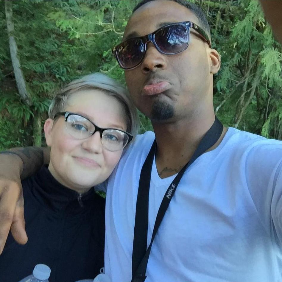 Summer 2016...Nicole taught Darryl how to hike like a Vaswig