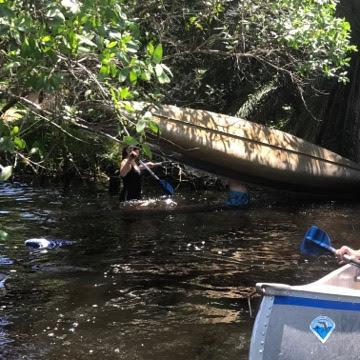 When Liz steered the canoe - August 2017