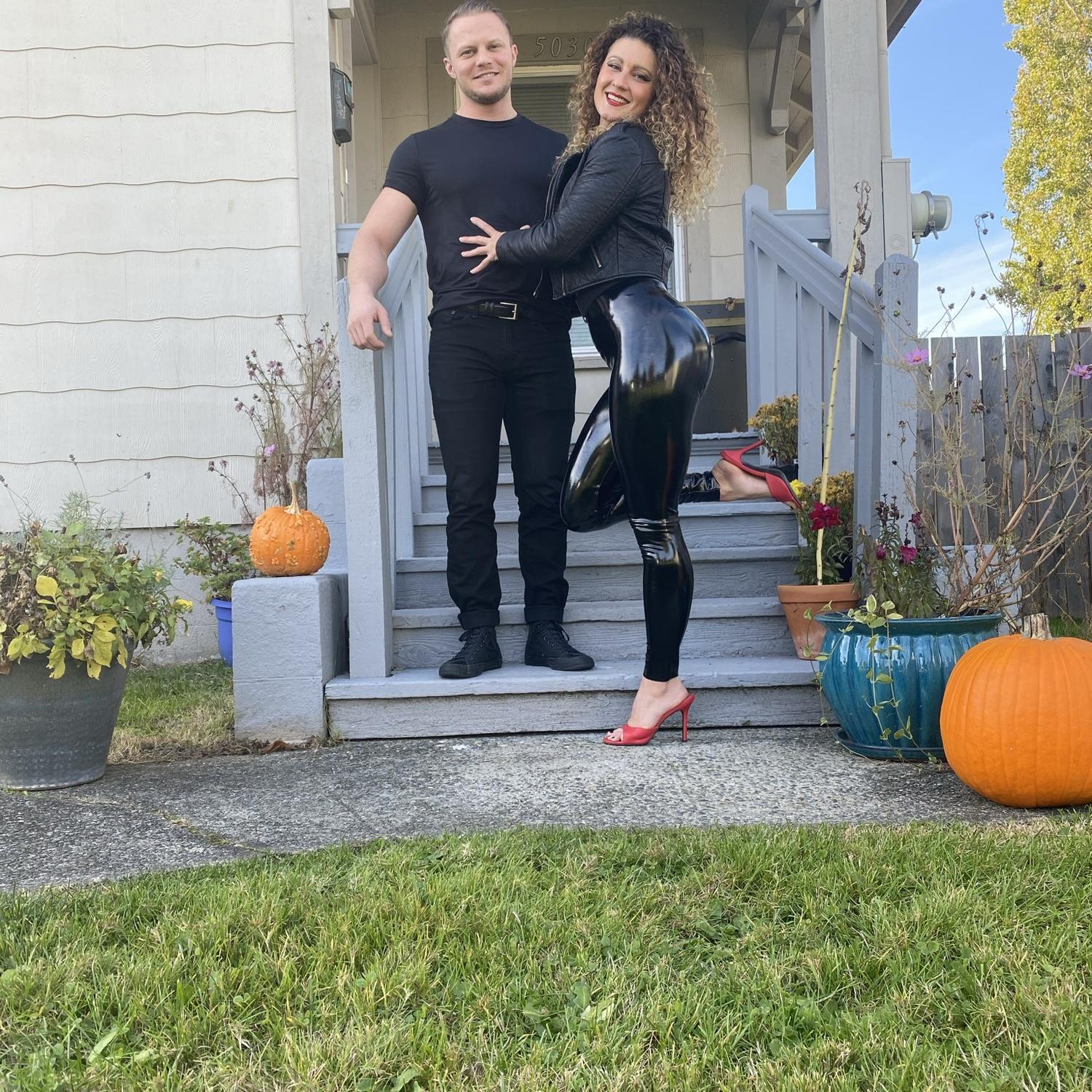 Halloween 2020 as Danny Zuko and Sandy Olsson from Grease