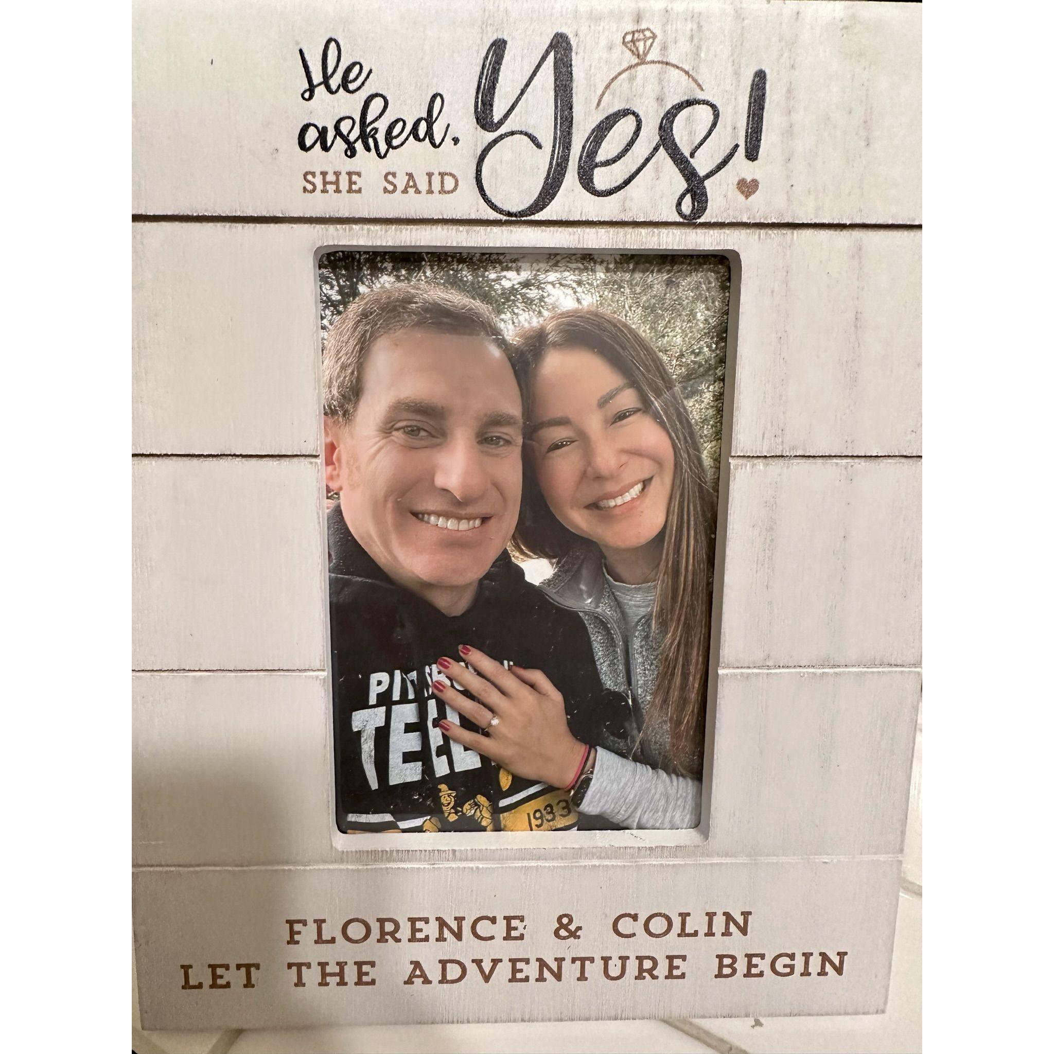 Colin proposes! Arlington Gardens, Pasadena - Jan, 7, 2023. Thank you for the frame, dear Jamie!