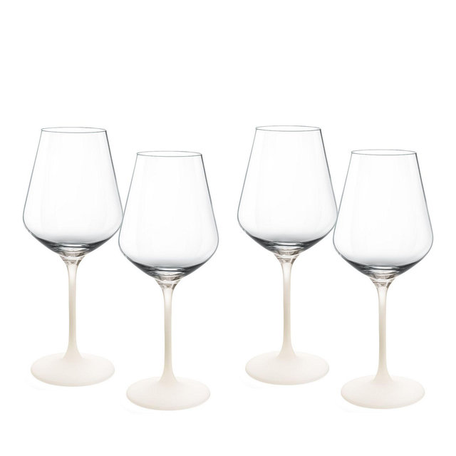 Villeroy & Boch Manufacture Rock Blanc Red Wine Glass, Set of 4