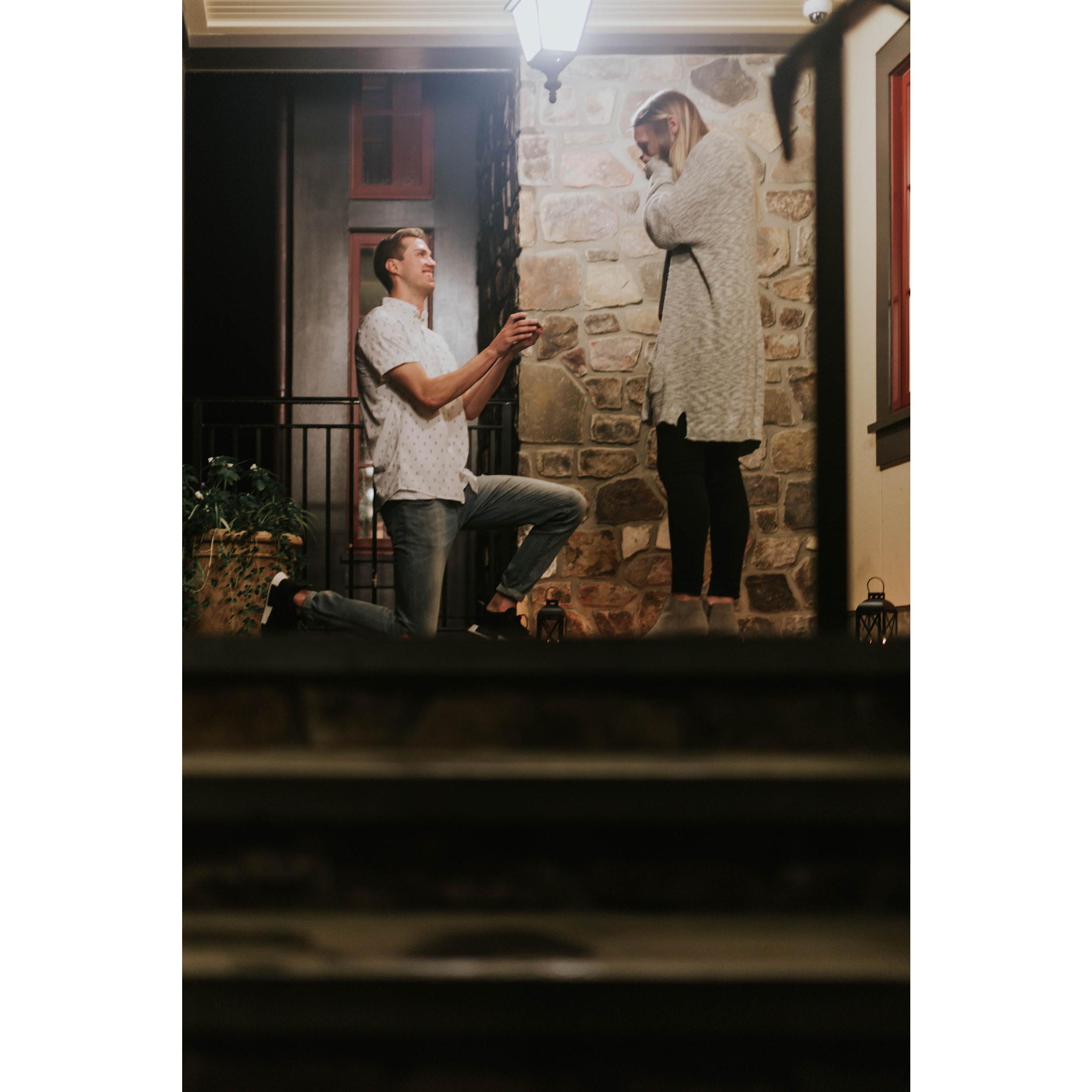 The night she said, "I do!"
