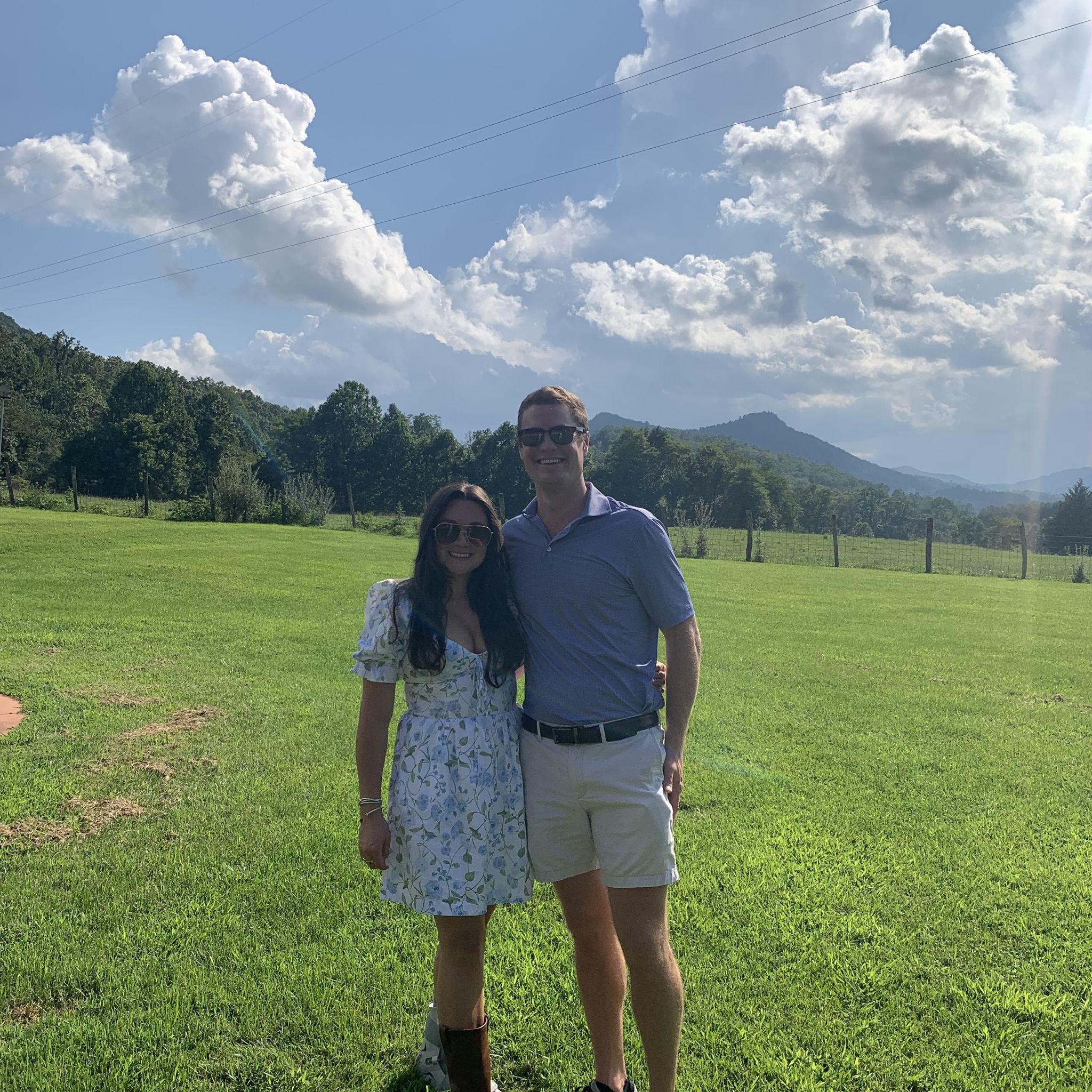 Shortly after this picture was taken Justin took the knee and proposed to Courtney