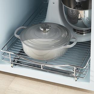 Lynk Chrome Pull-Out Cabinet Drawers 14"x21"