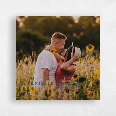 Cobalt, Blue Wedding Save the Date - Giverny Photo