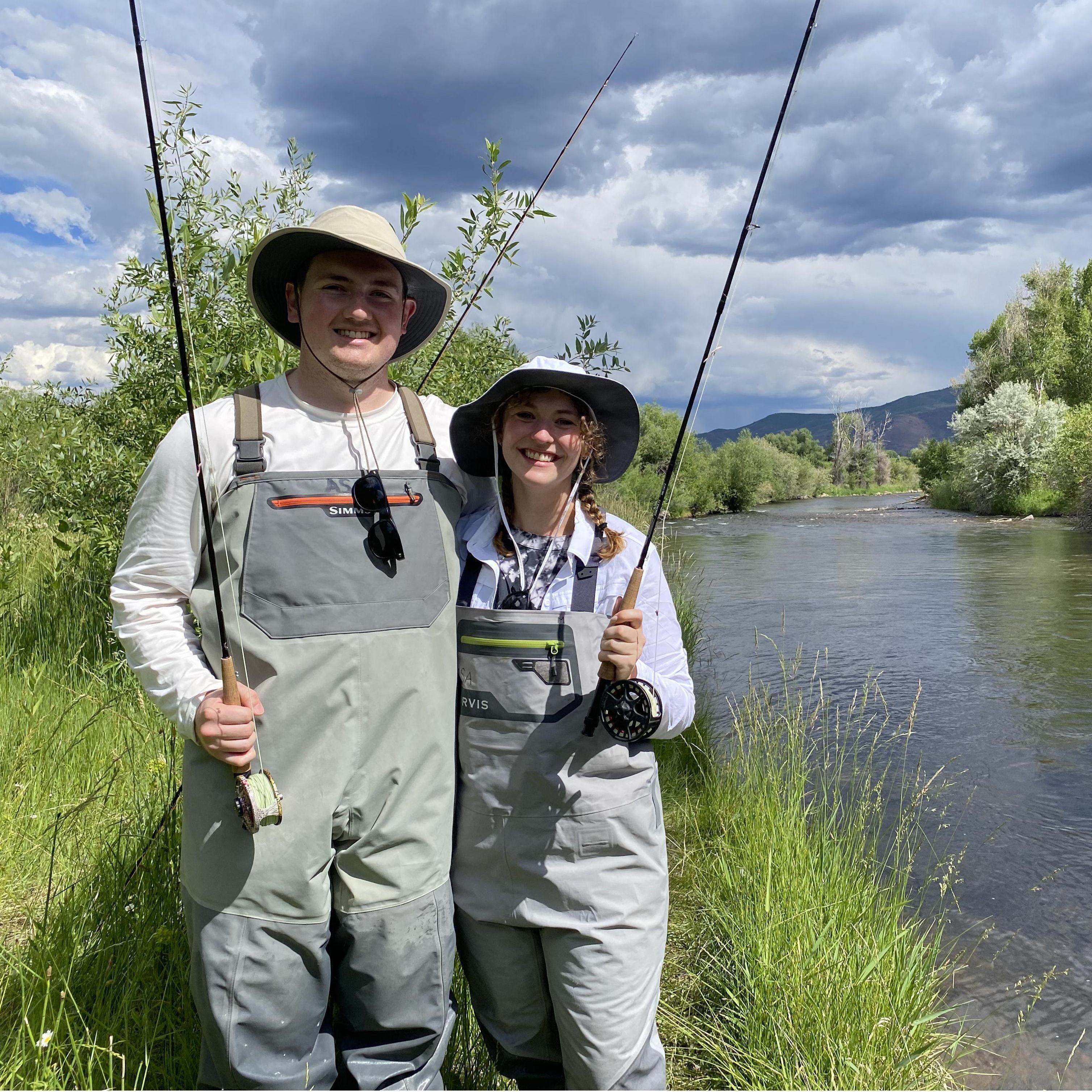 Fly fishing in the Provo River in Utah - we didn't catch anything but still had a blast! (June 2021)