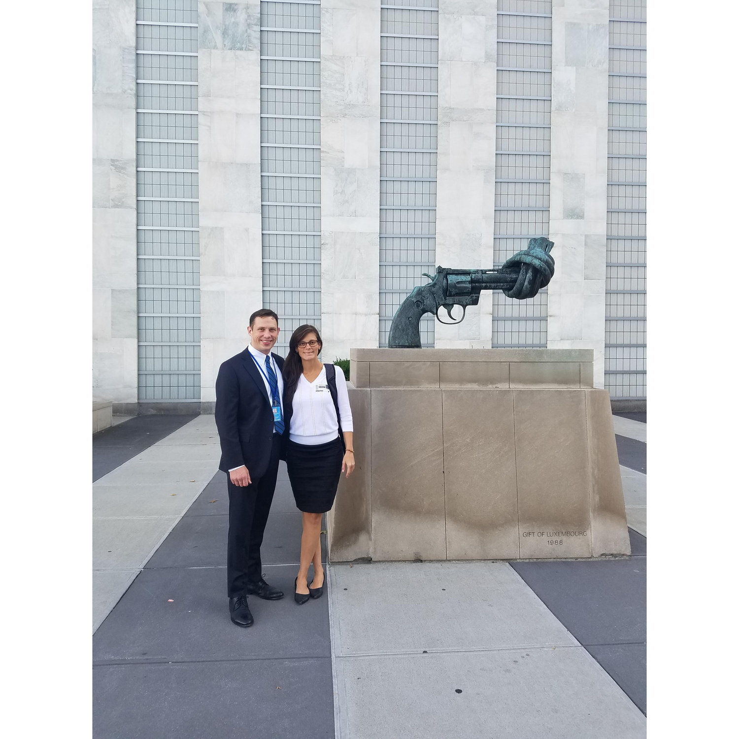 That time we both went to a United Nations event (July, 2017)
