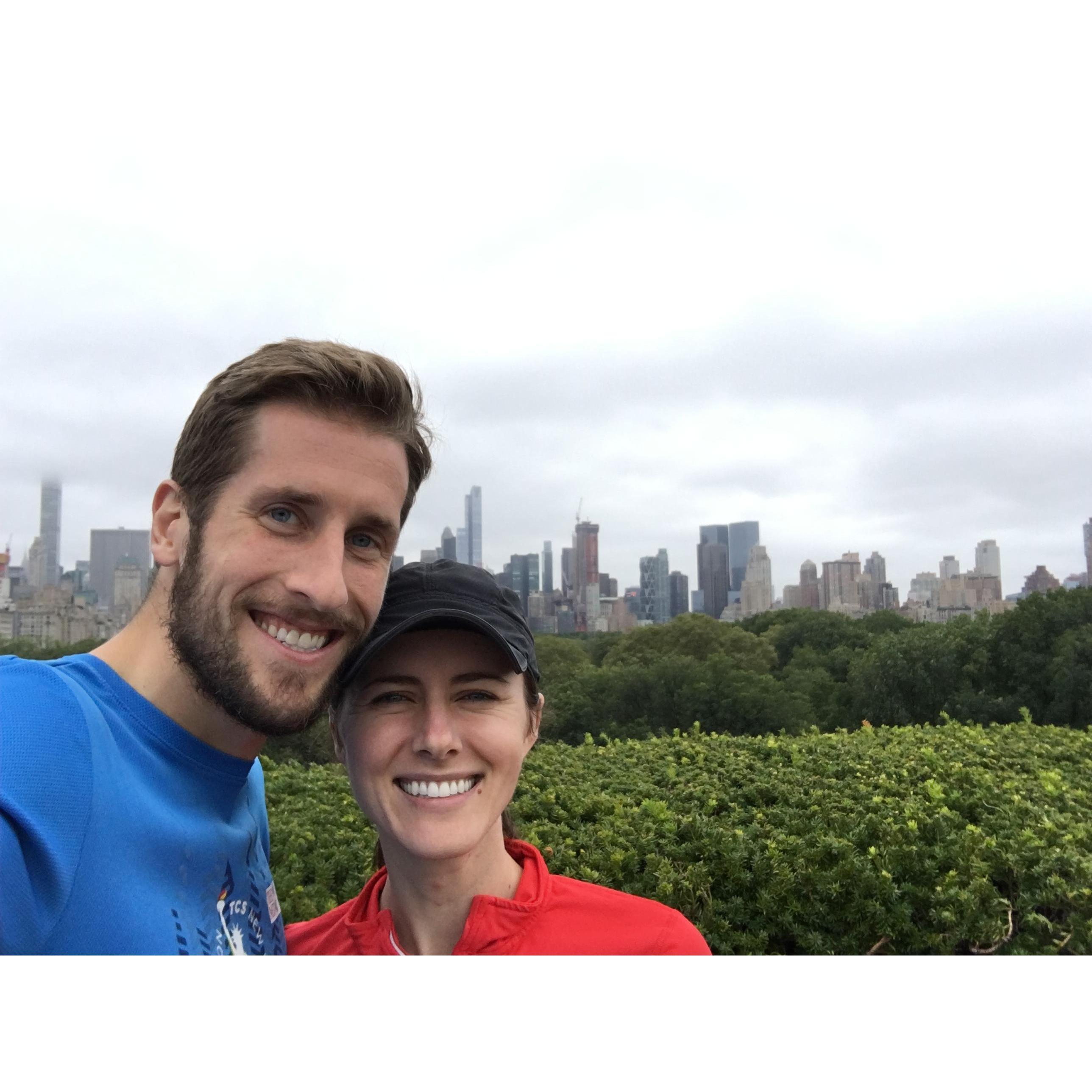 Running in Central Park, our favorite!