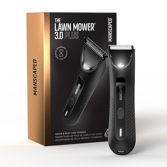 MANSCAPED® The Lawn Mower® 3.0 Plus Groin & Body Hair Trimmer – Updated SkinSafe™ Trimmer Blade, Waterproof Wet/Dry Groomer, USB-C Rechargeable, Men’s Wireless Ball Shaver