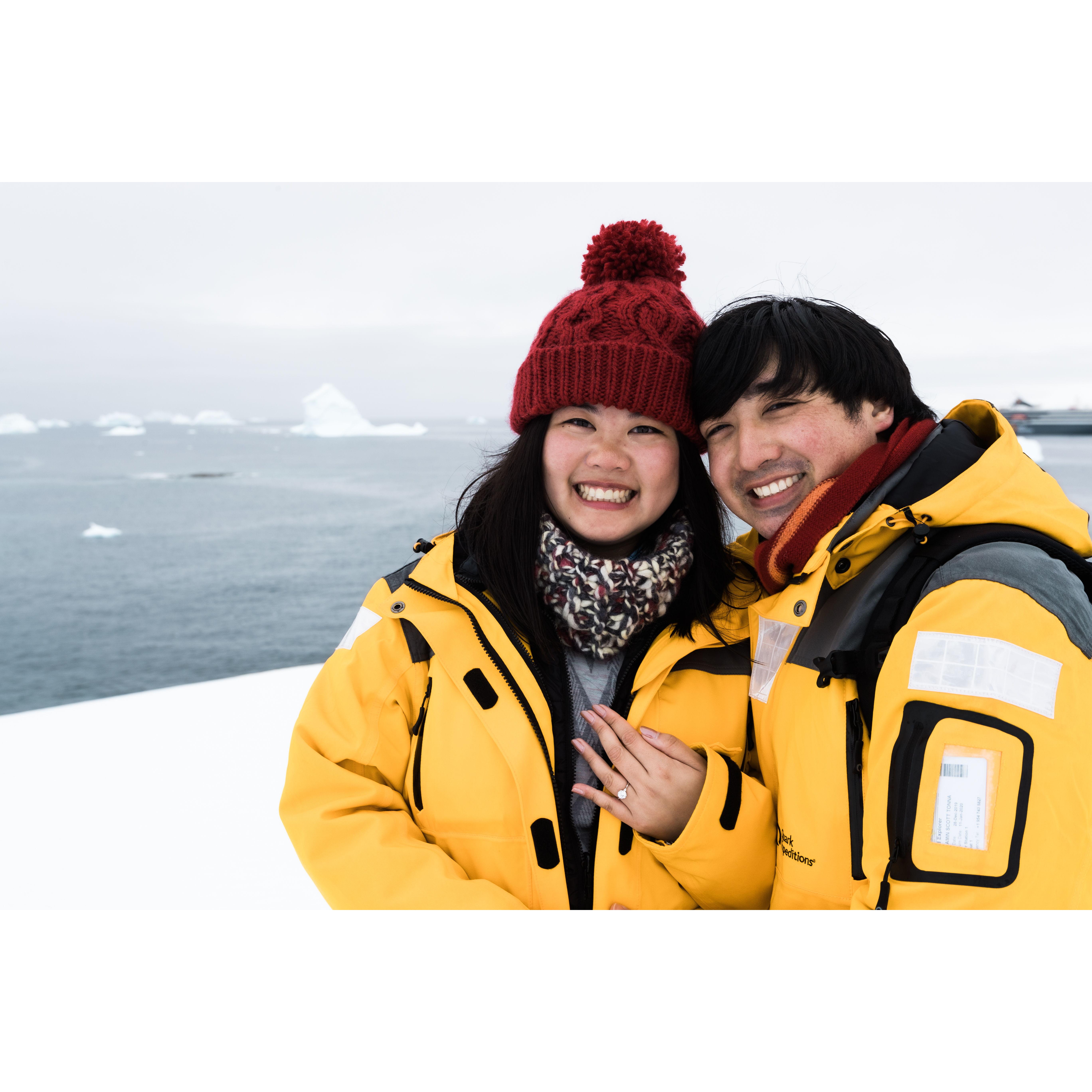 Right after the proposal on Portal Point in Antartica.