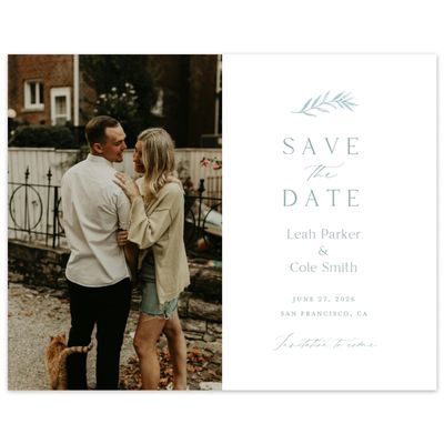 Blue Sage Wedding Digital Save the Date - Ronneby Photo