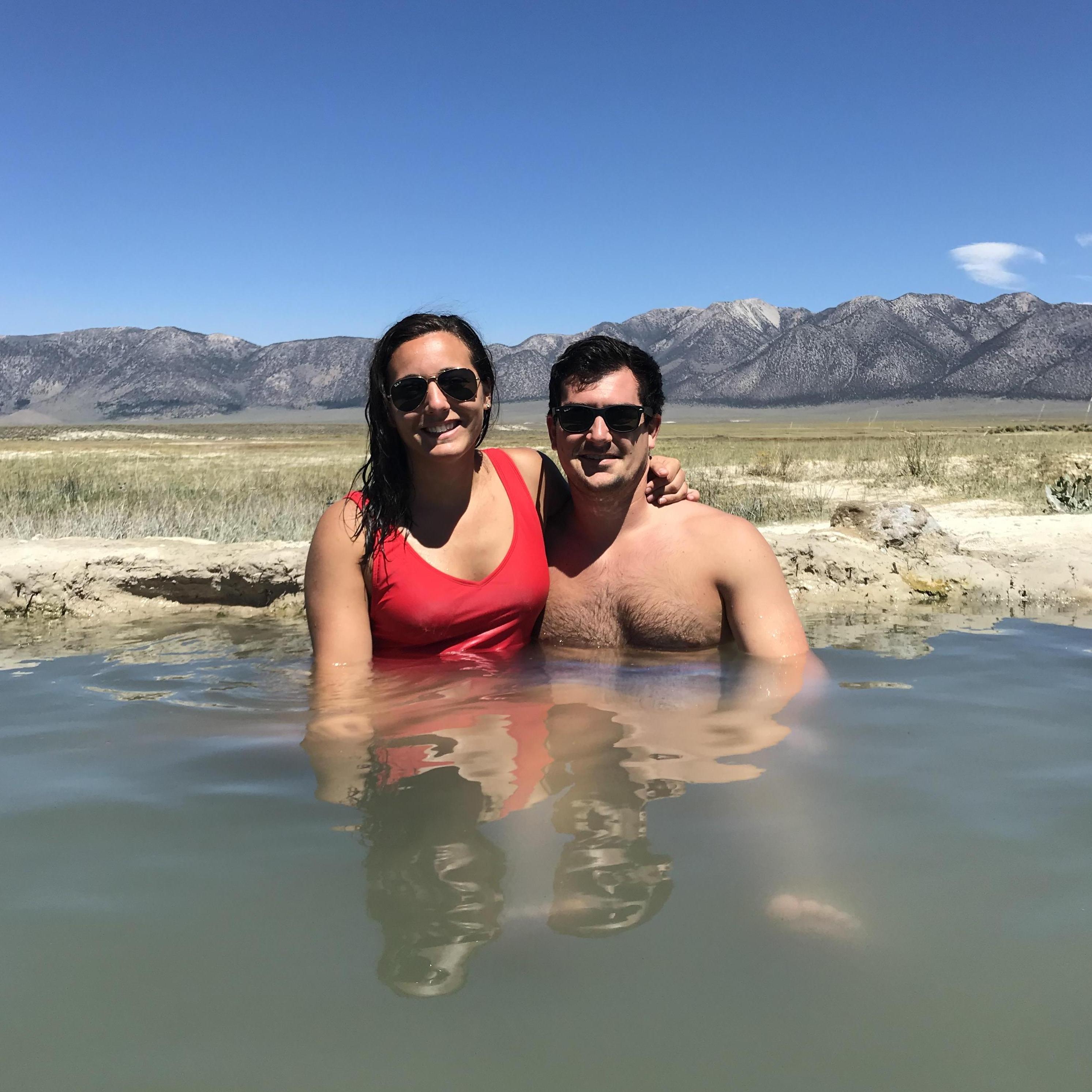 Mammoth CA hot springs