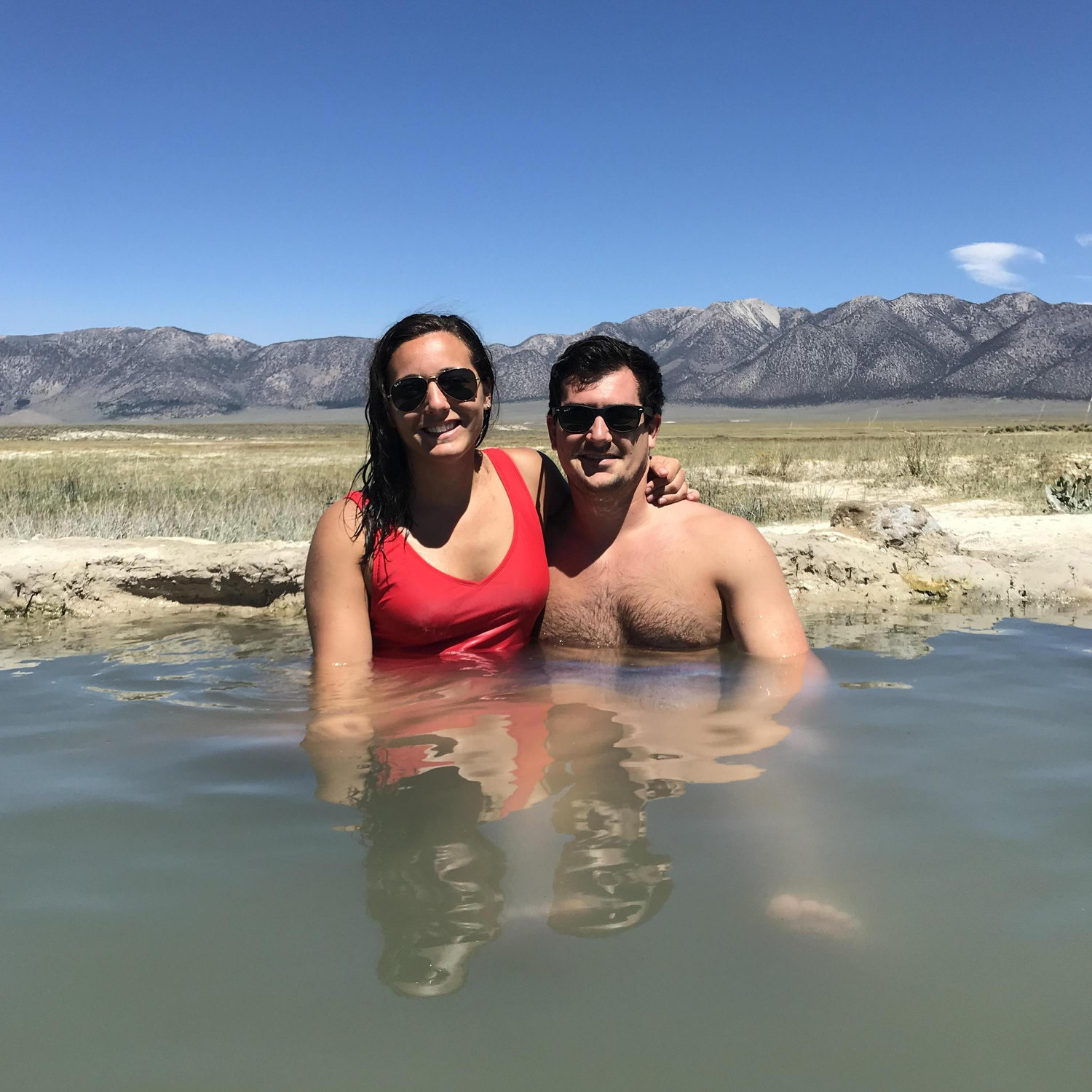 Mammoth CA hot springs