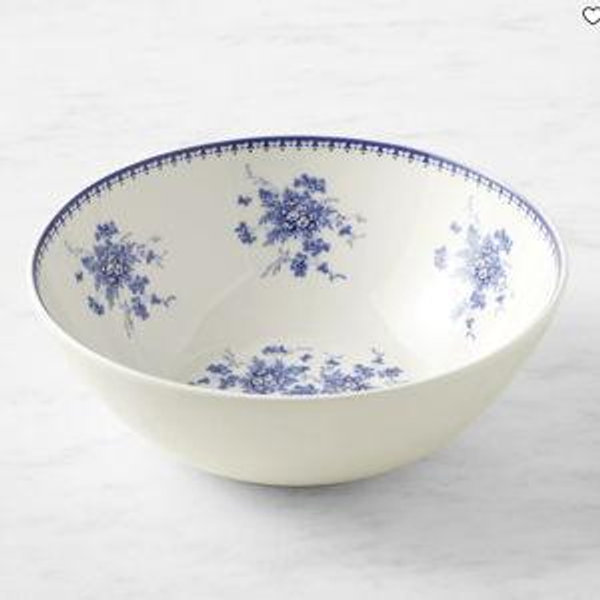 English Floral Serving Bowl
