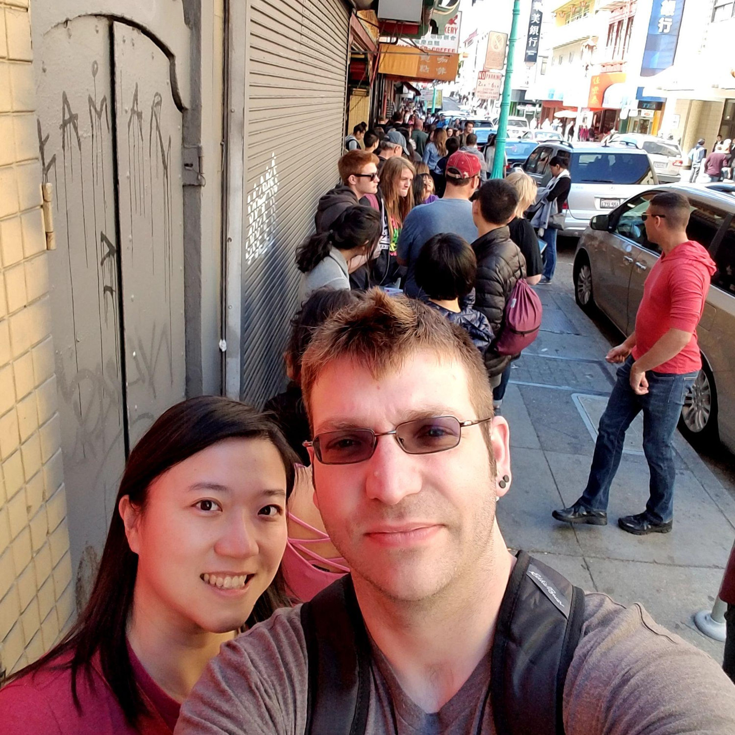 When Chris decided to wait in line for an hour for egg tarts