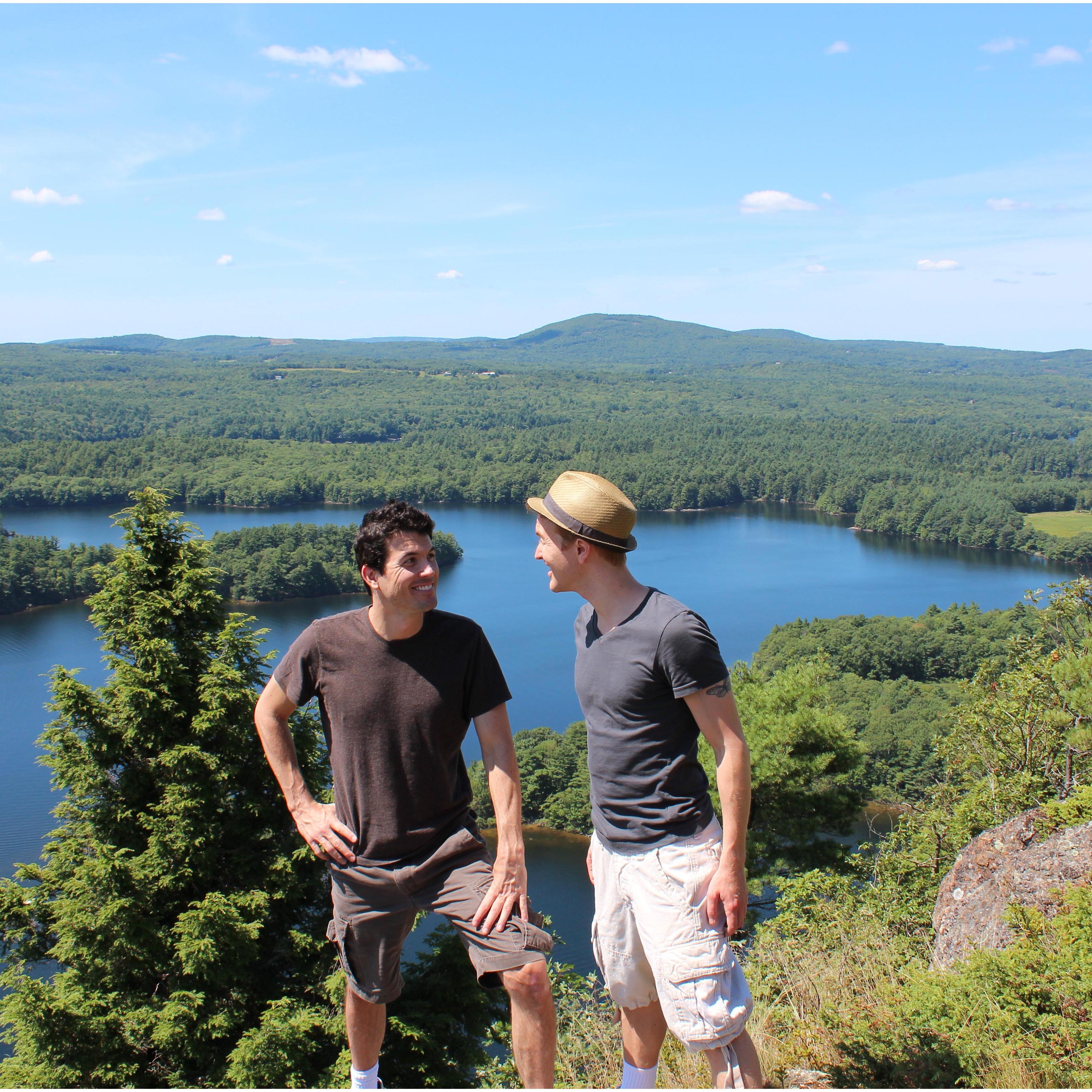 Hiking in Maine.  Summer, 2012