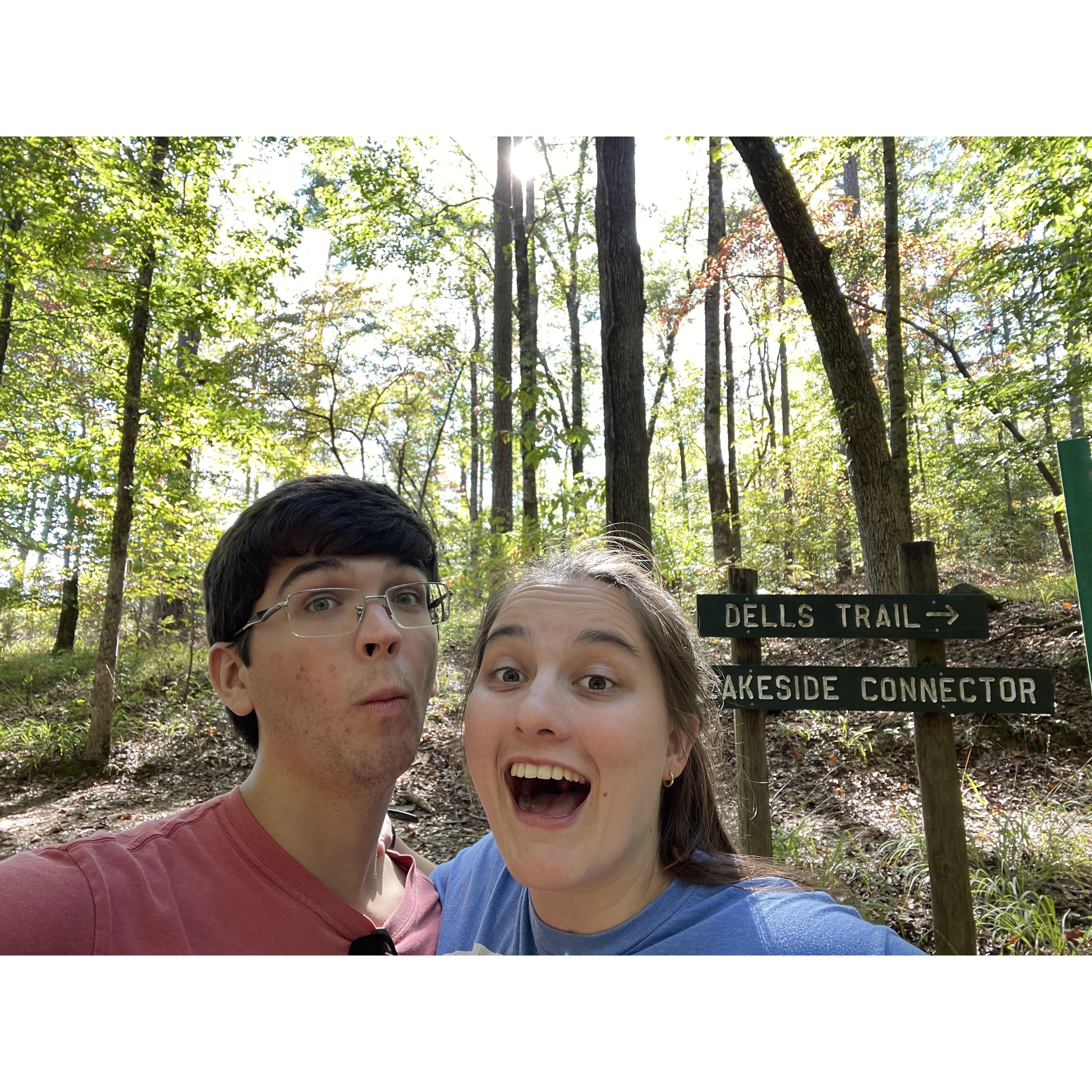 Hiking in Chewacla State Park!