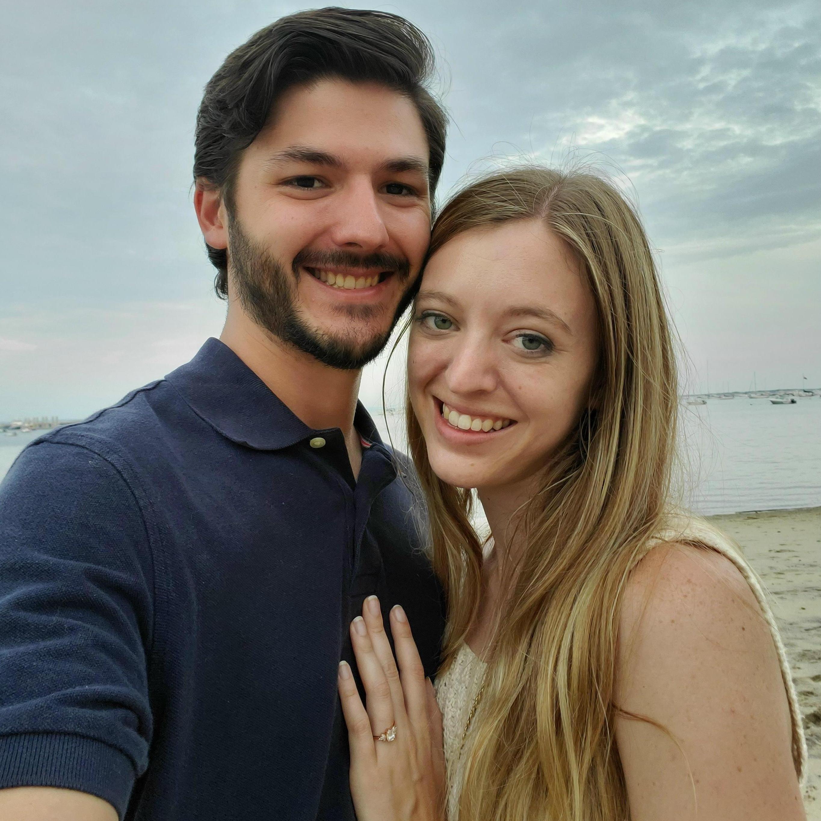 We got engaged August 8th, 2021, the 6 year anniversary of our first date!