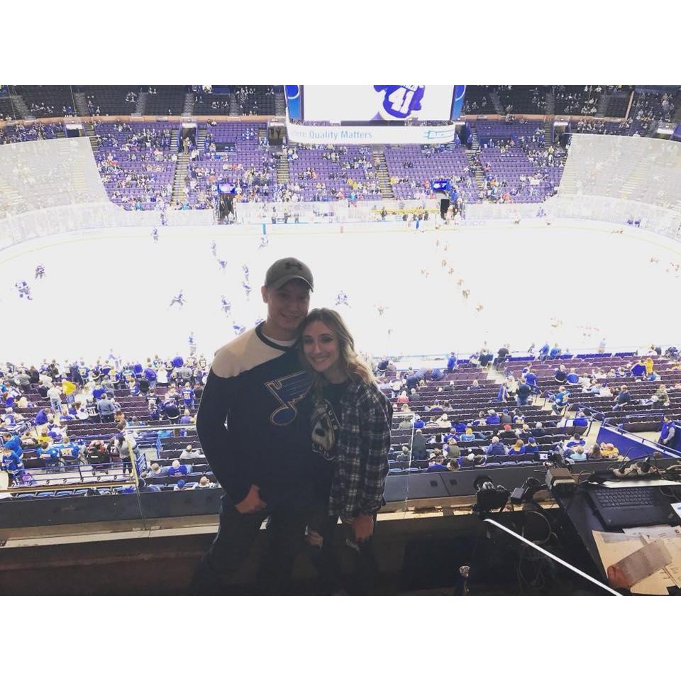 Our first date at the blues game!