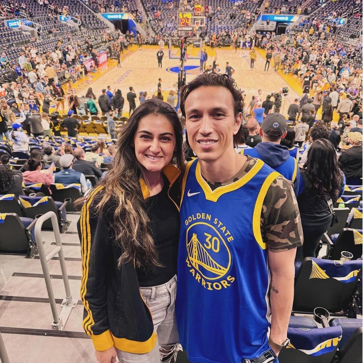Birthday celebrations and Steven's first Warriors Game.