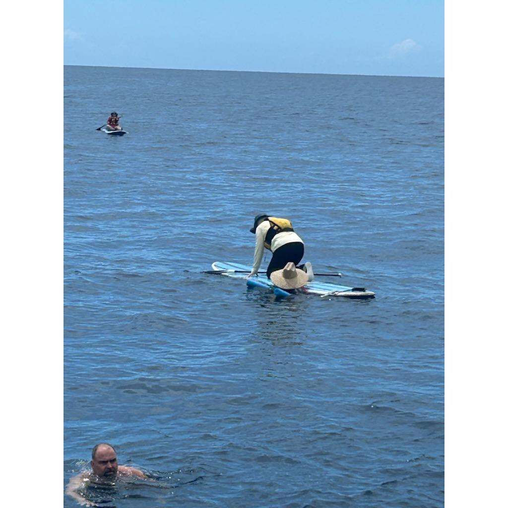Failed attempt #8 paddle boarding off the Hawaiian islands.