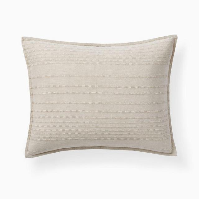 Reese Linen Cotton King Sham, Sand