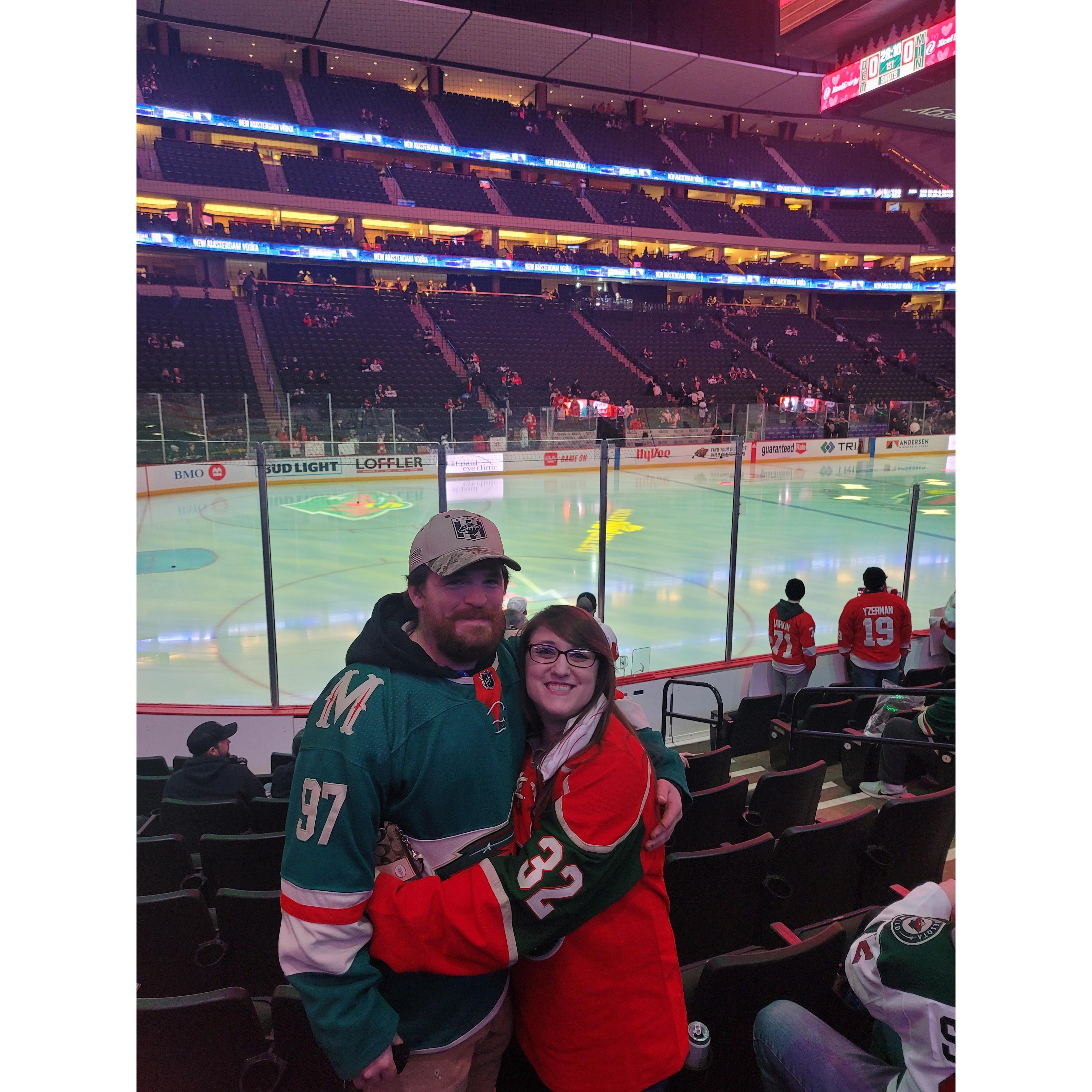 First Valentines Day Engaged at a Wild Game