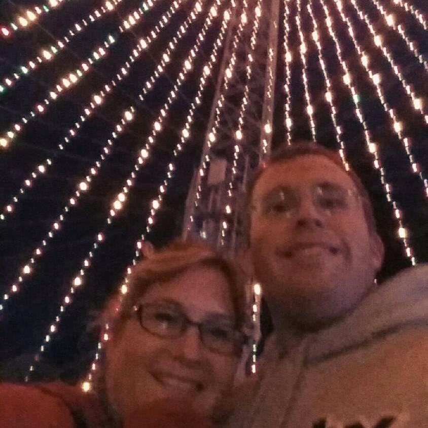 The obligatory Trail of Lights photo under the moontower