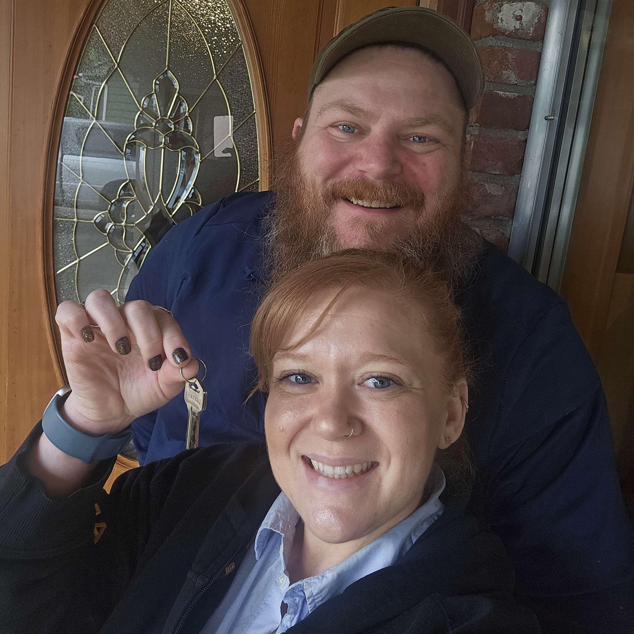 The day we got the keys to our house!