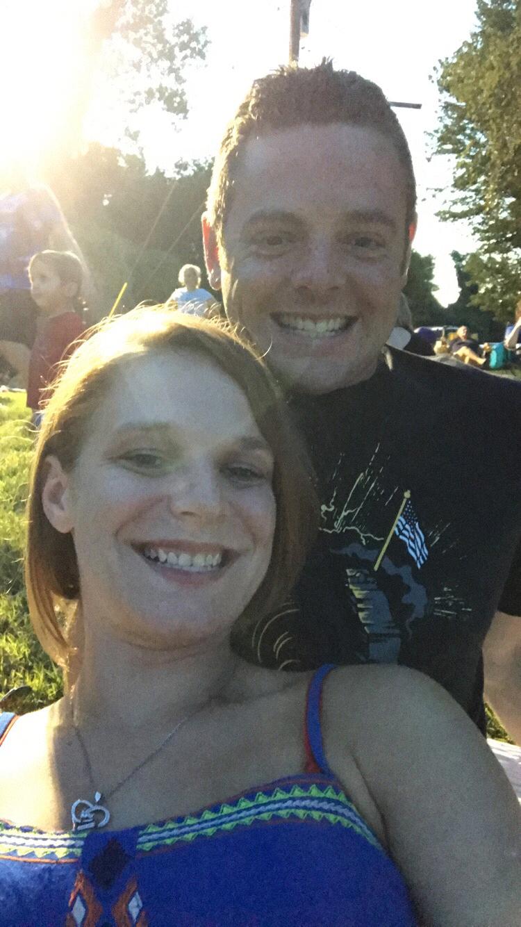 Fourth of July watching fireworks