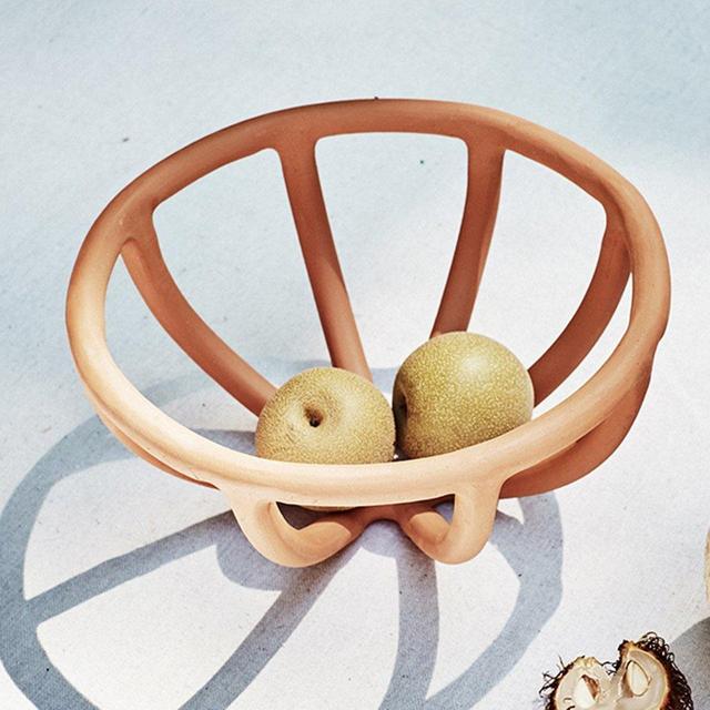Prong Fruit Bowl, Terracotta