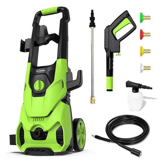 [Upgraded Version] Paxcess 3000PSI Electric Pressure Washer 2.5GPM Power Washer High Pressure Cleaner with 4 Nozzles Foam Cannon for Car, Home, Driveway, Patio
