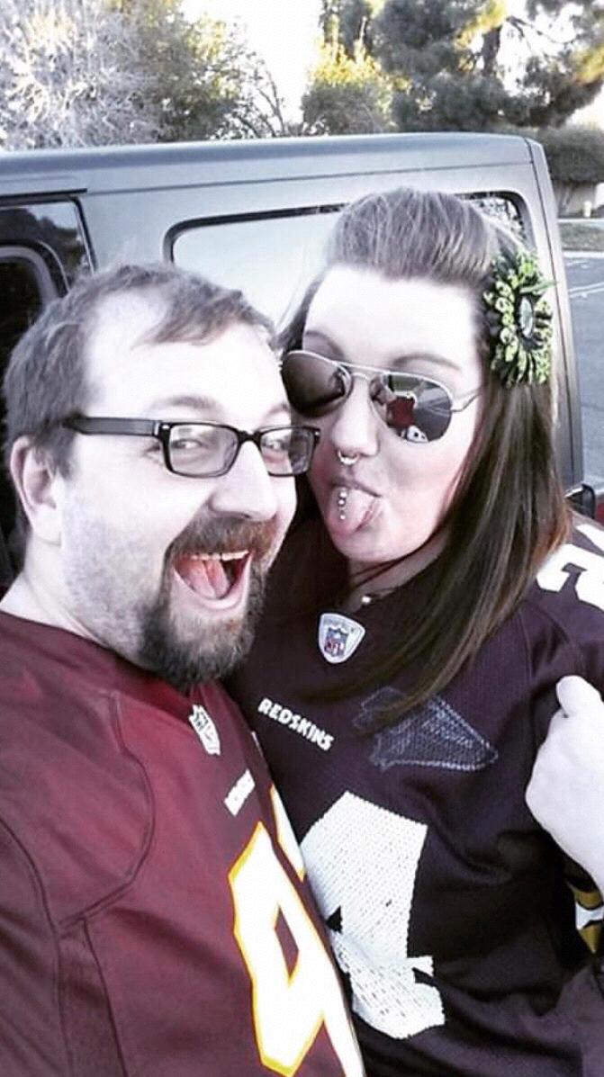 This is what happens when I lose a wager...I must endure wearing a Redskins jersey in public