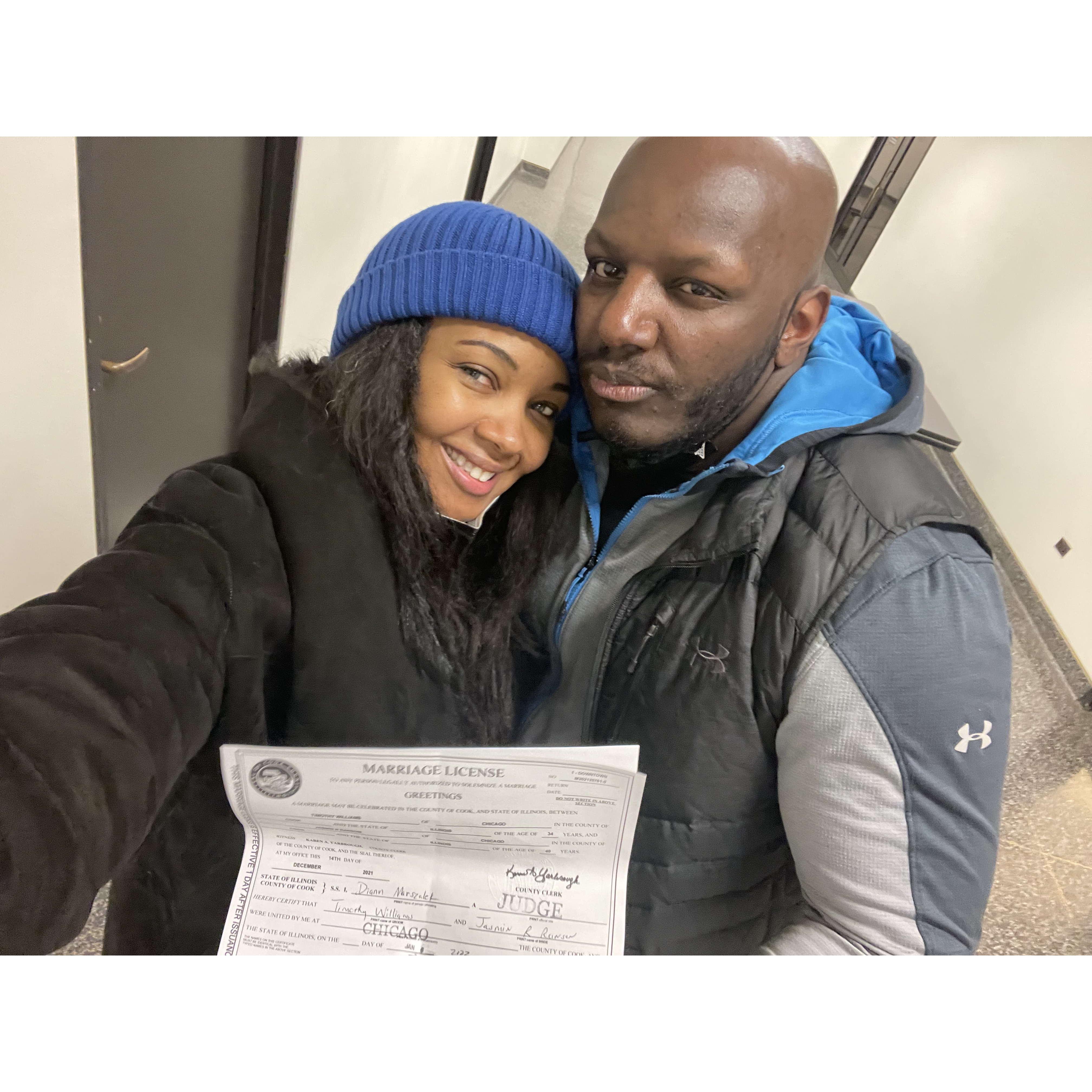 We first said, "I love you" before we snapped this special memory