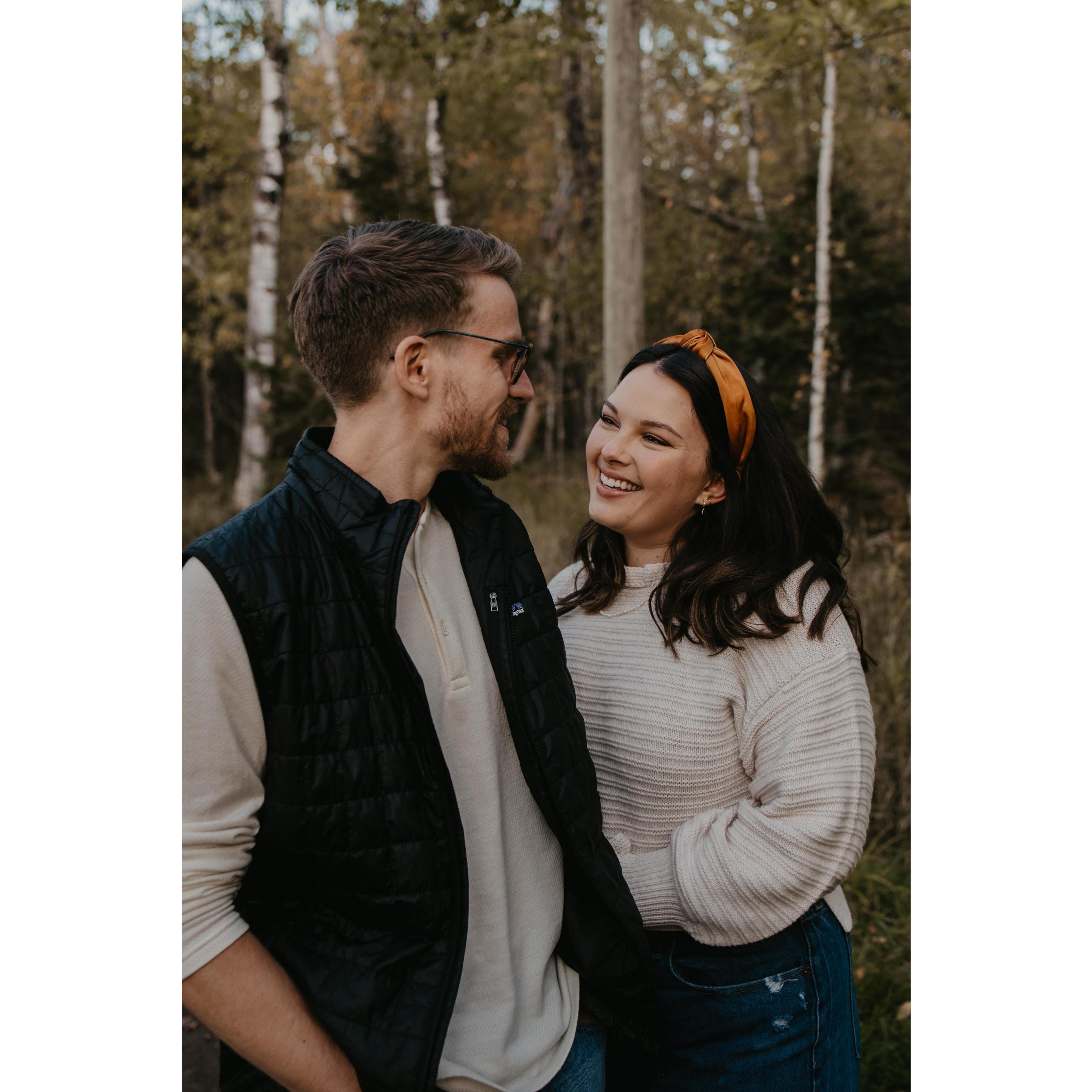 After taking our engagement photos we finally have some good pictures together!