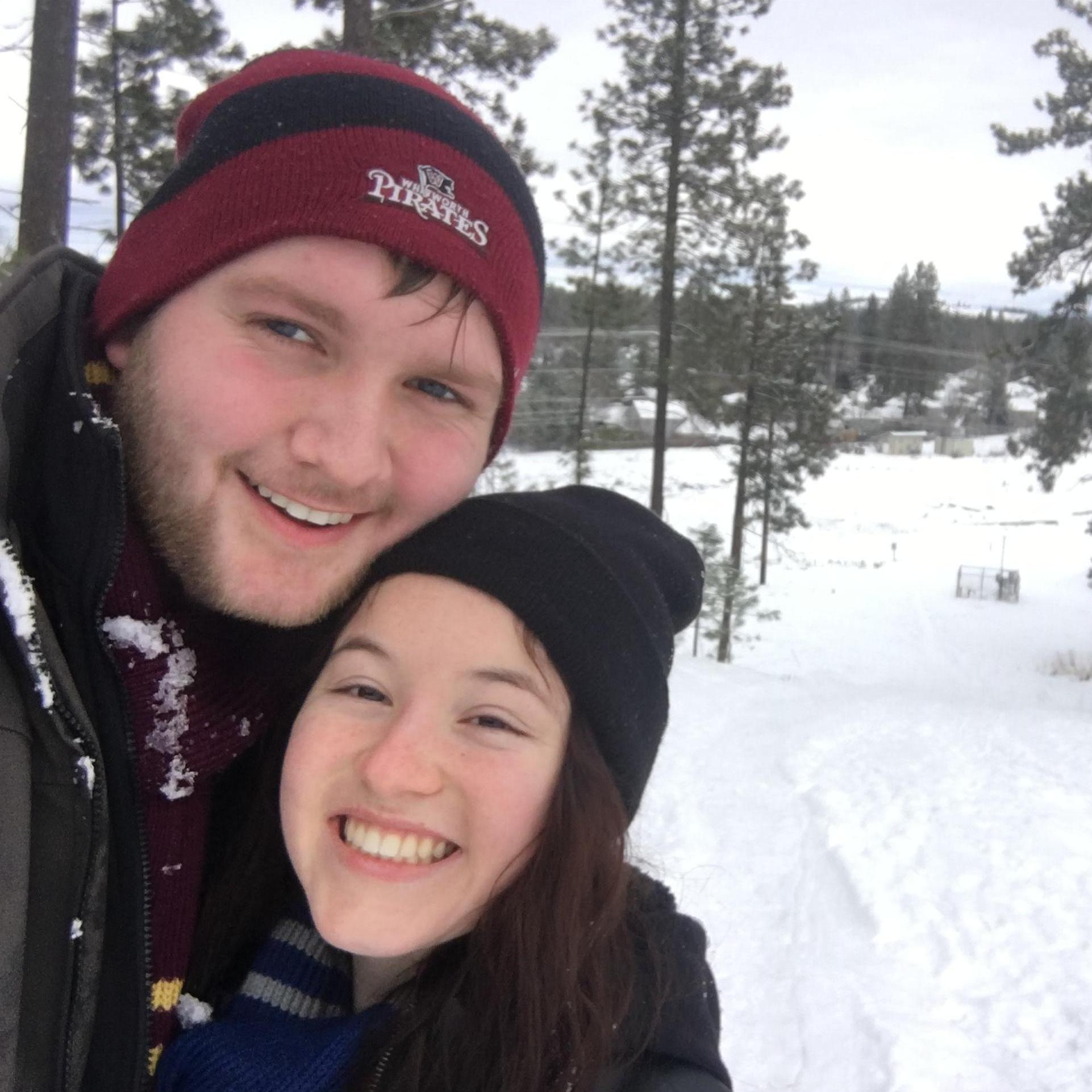 Our first photo together