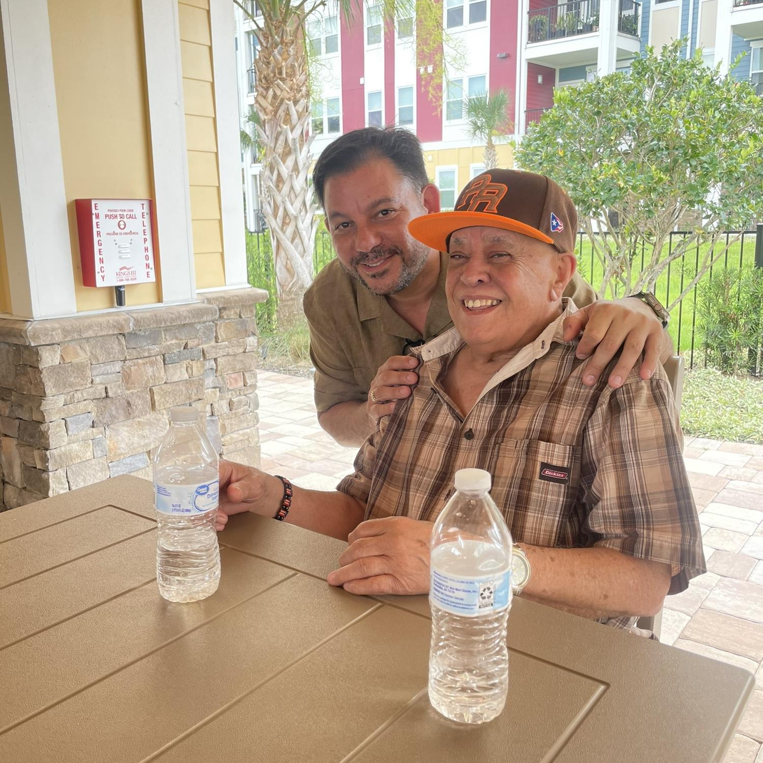 Nicko with Olga's Dad Carlos