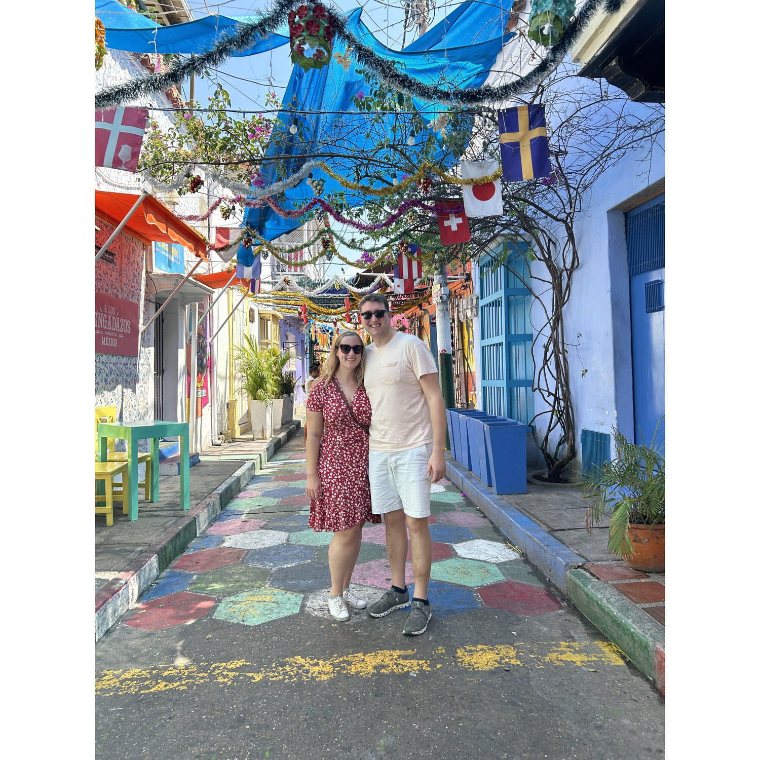 Cartagena, Colombia. Find yourself a man who agrees to go across the world because "this place has a ton of history and is known for pirates and witches"