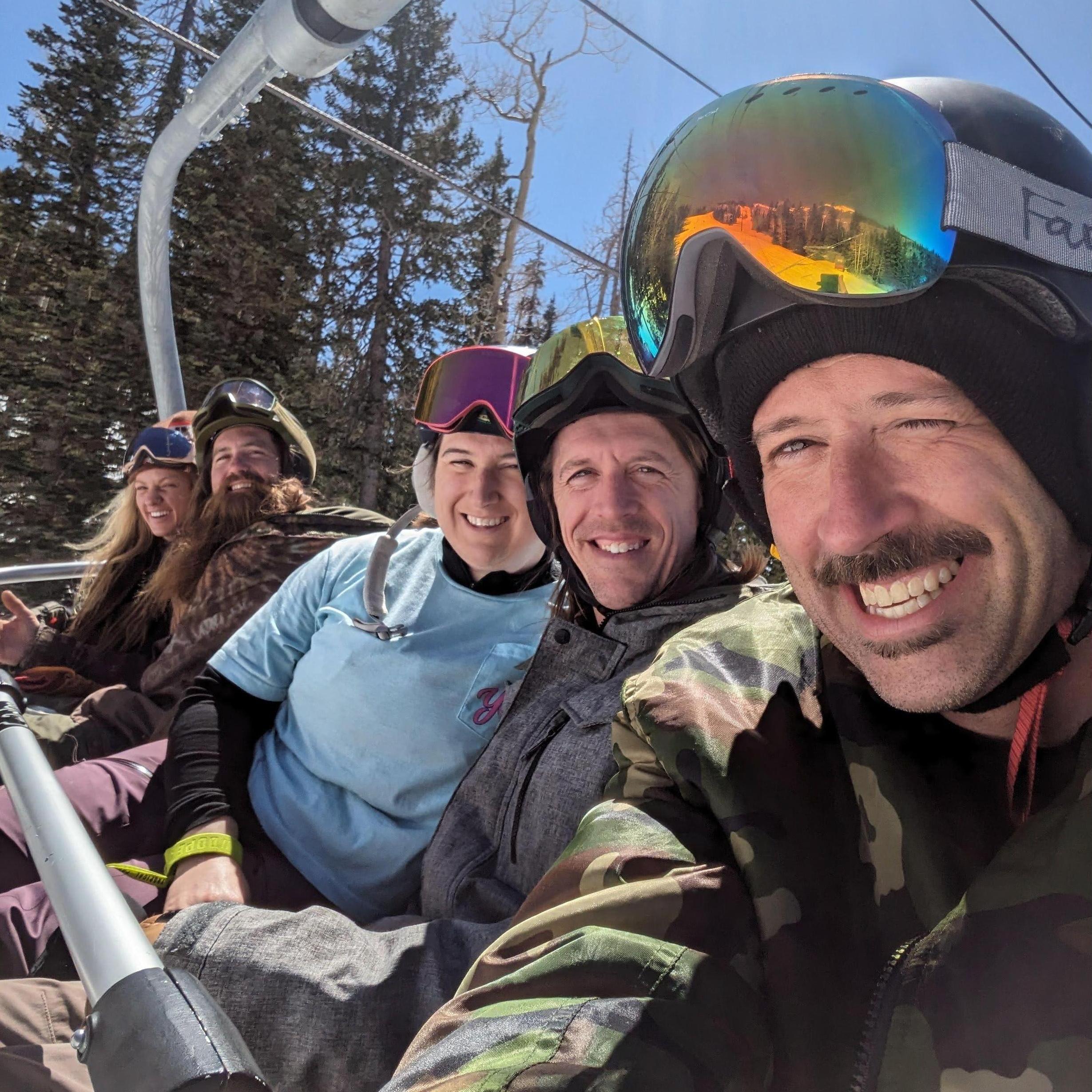 Snowbowl in Arizona with Nick's brother Chris and friends Nathan and Haley.