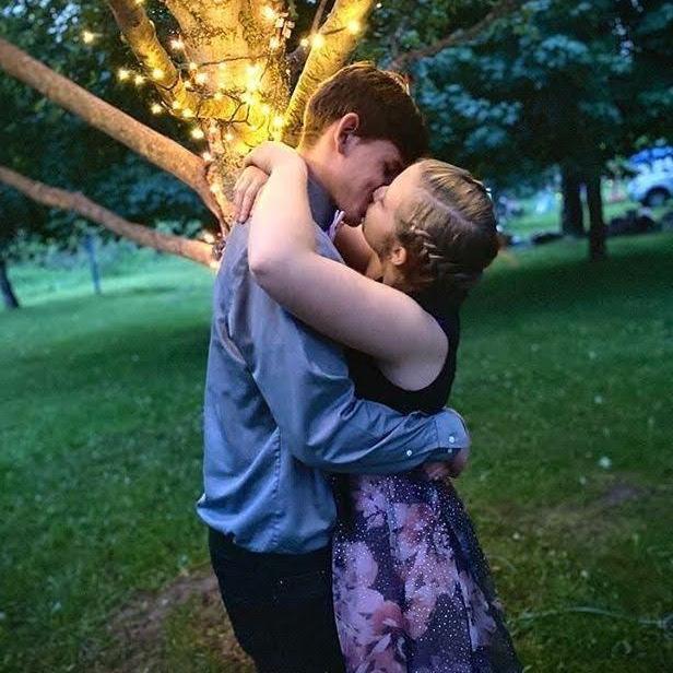 Our first prom together during Junior Year. It was dumping rain during our covid prom but it was so fun! We danced so much with all of our friends and it was amazing