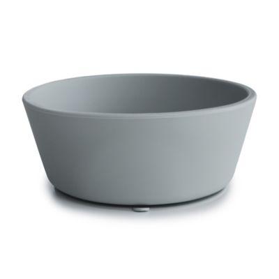 Mushie Silicone Suction Bowl in Stone