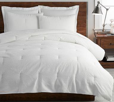 Waffle Weave Textured Percale Comforter