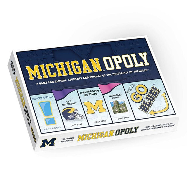 Late for The Sky: Michigan-Opoly - University of Michigan Themed Family Board Game, Opoly-Style, Traditional Play Or 1 Hr Version, Age 8+, 2-5 Players