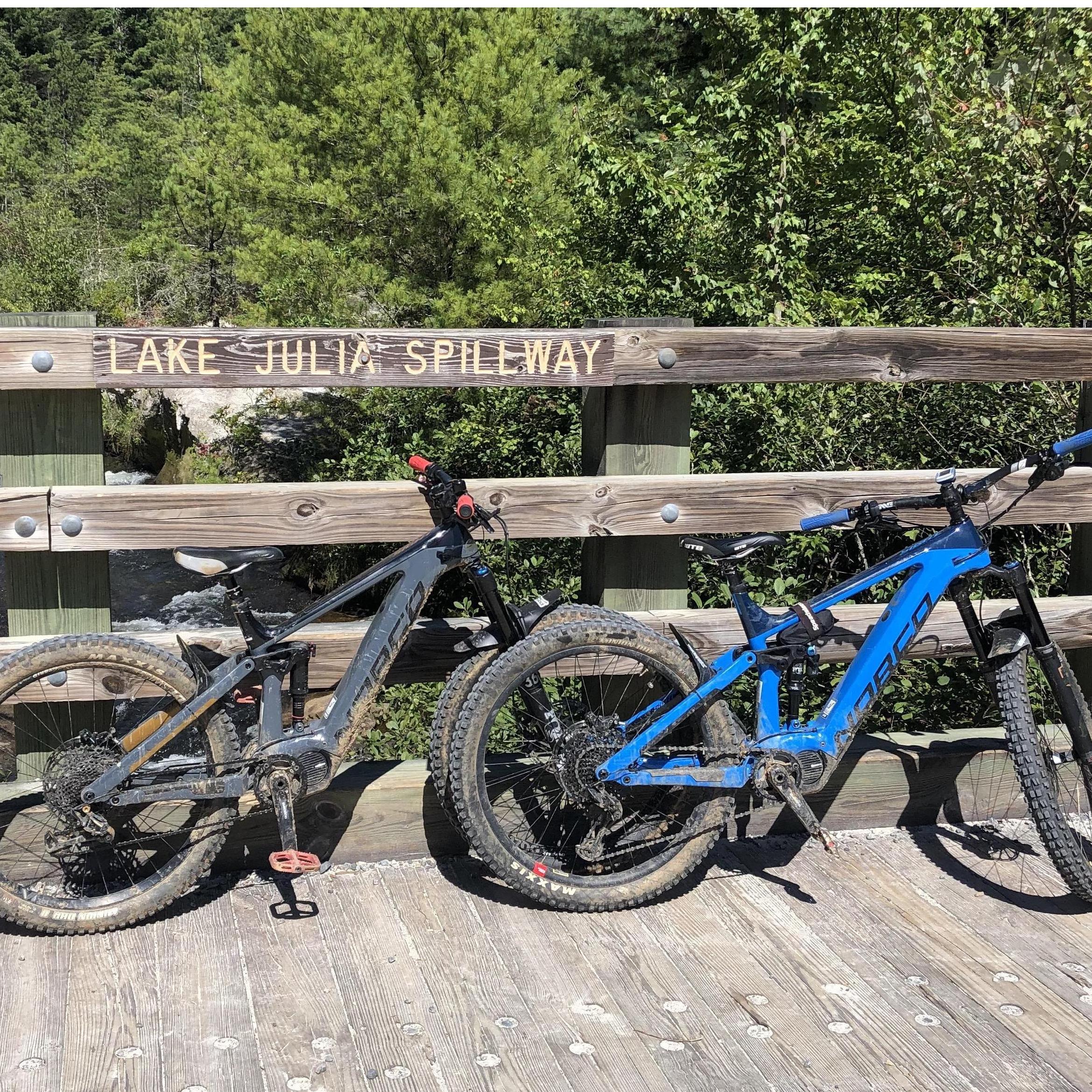 On our bike trip to Brevard,NC for Joe's 60th last year.